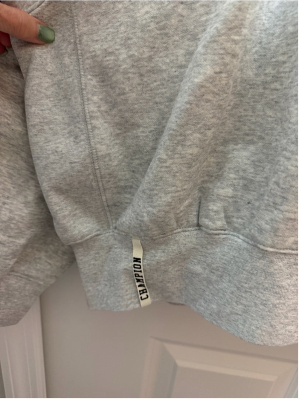 Champion Gray 3X Physical Education Snap Crop Pullover NWT - Picture 10 of 11